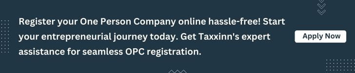 one person company registration in india