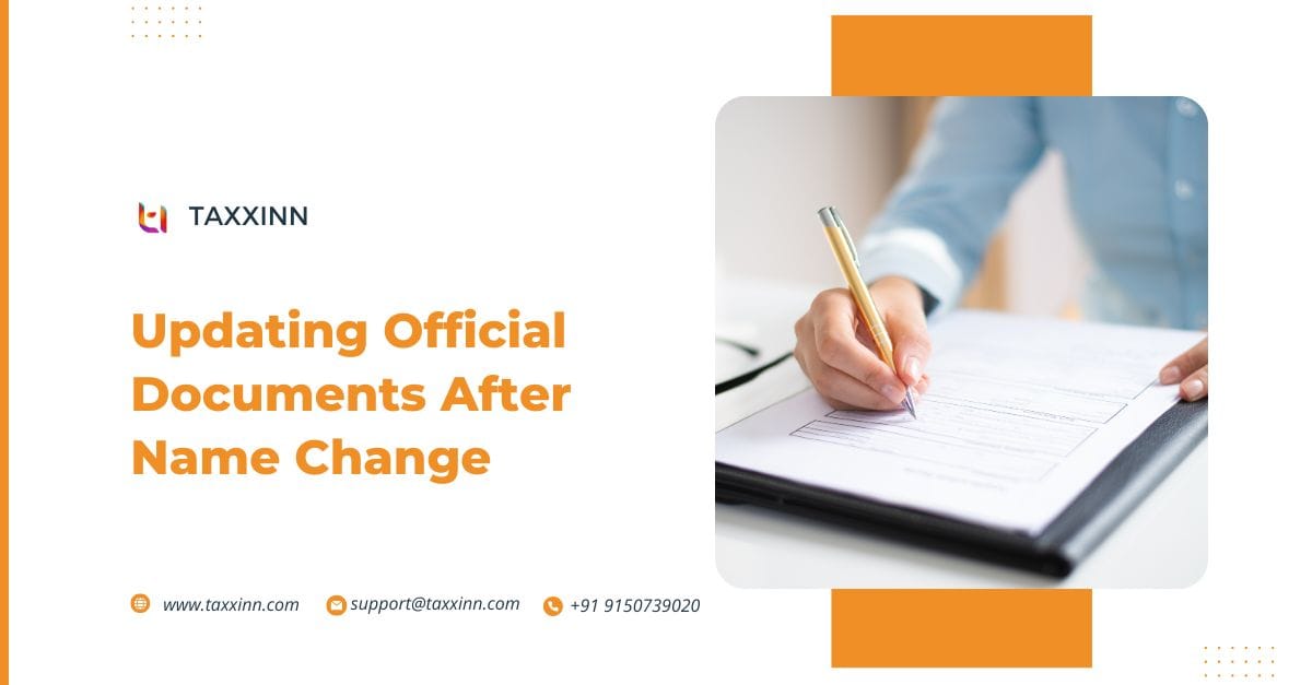 how to update name in official documents